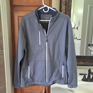 Men's Peter Millar Crown Sport Charcoal Gray Performance Jacket Size M